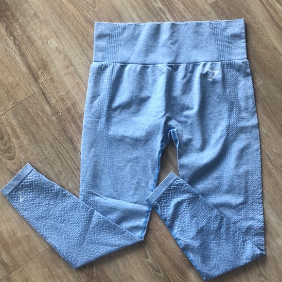 Gymshark Pants - Gymshark Vital Seamless Leggings- Blue